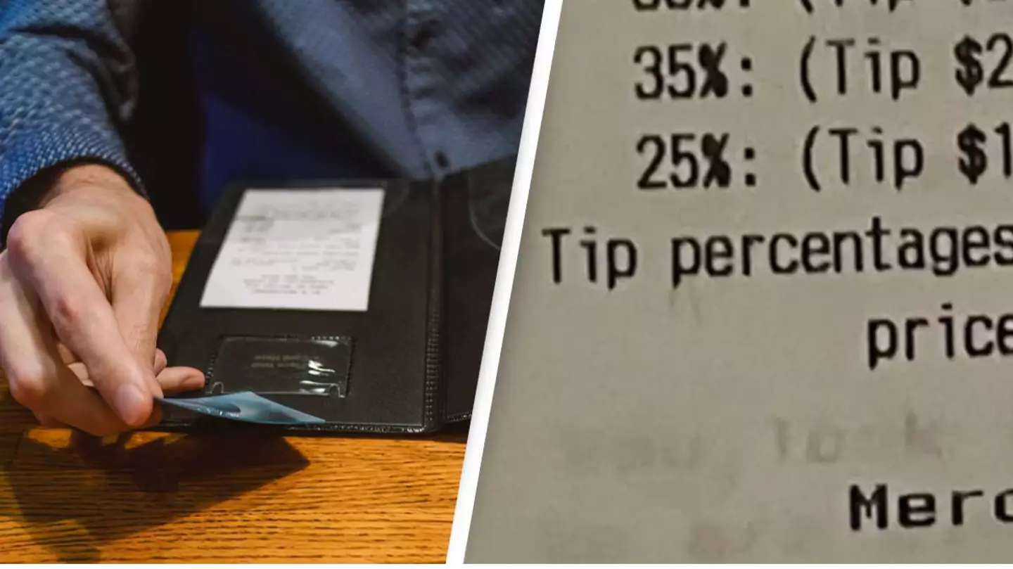 Restaurant's 'suggested tip' on receipt has people outraged after noticing 'worst part' in the last line