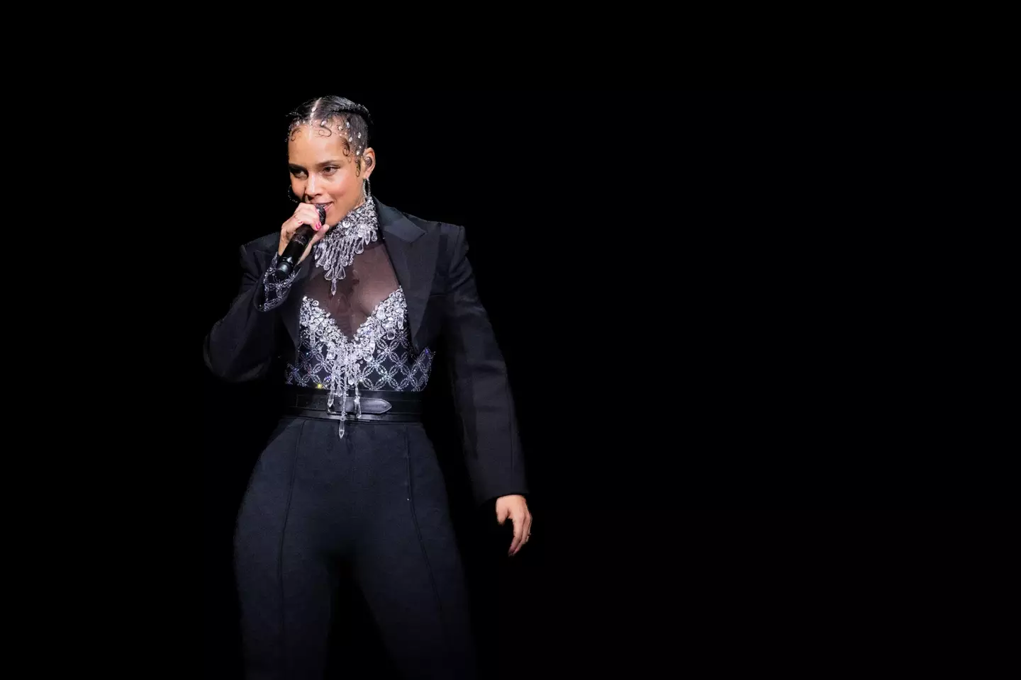 Alicia Keys performing this year at the Mediolanum Forum, Italy.