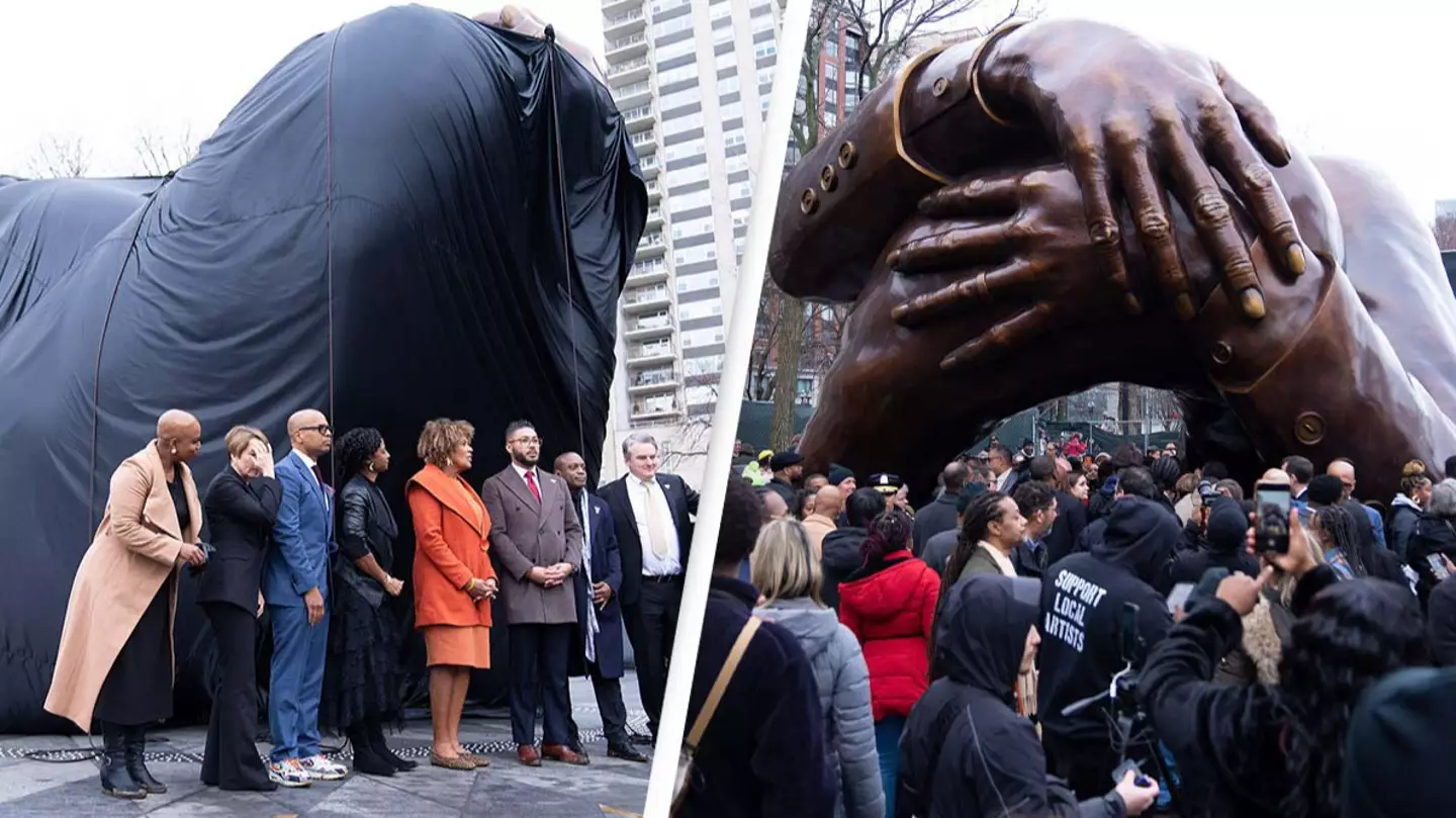 People disgusted after 'obscene' $10 million Martin Luther King statue is erected in Boston