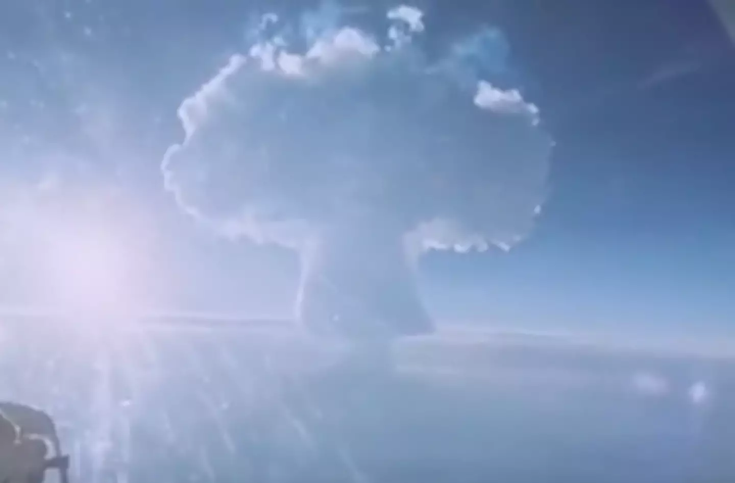 Cameras on aircraft caught footage of the blast (Росатом)