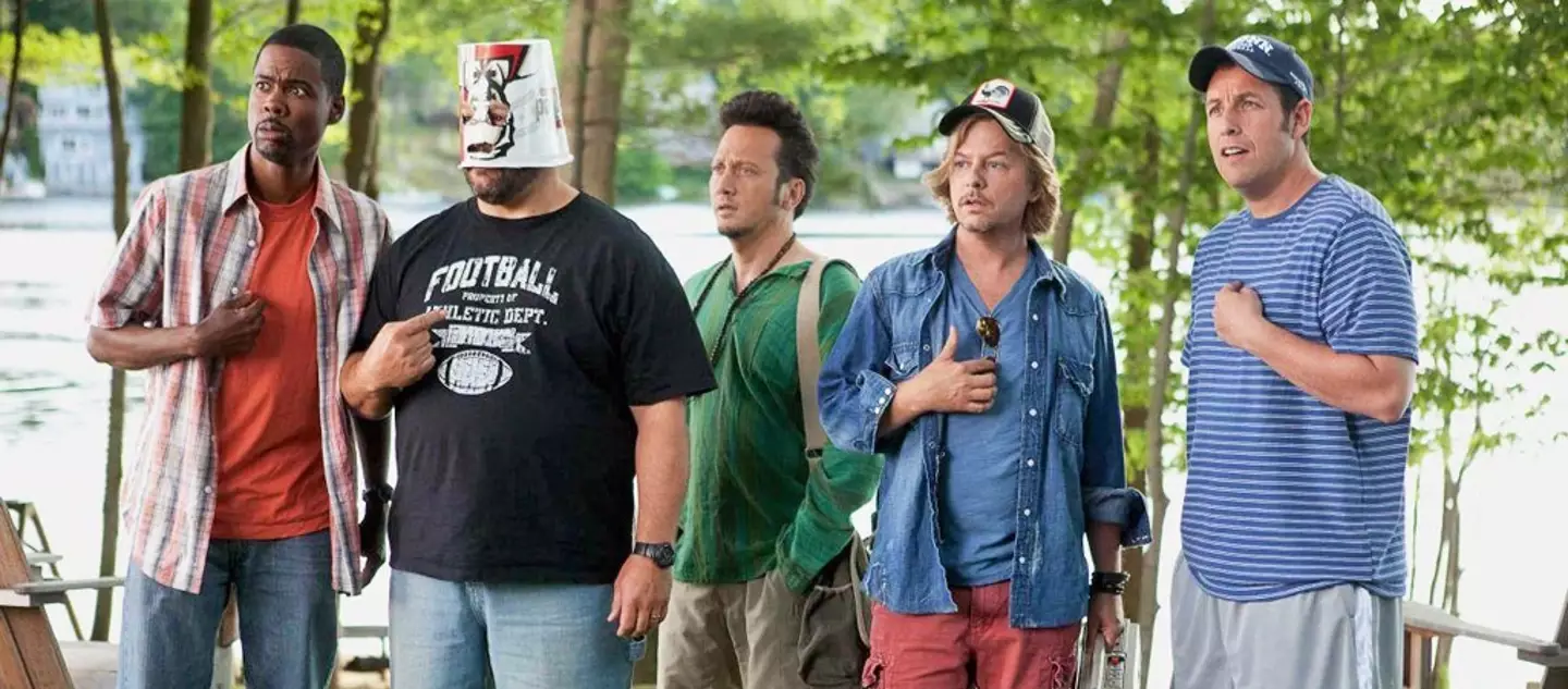 Adam Sandler and David Spade in Grown Ups.