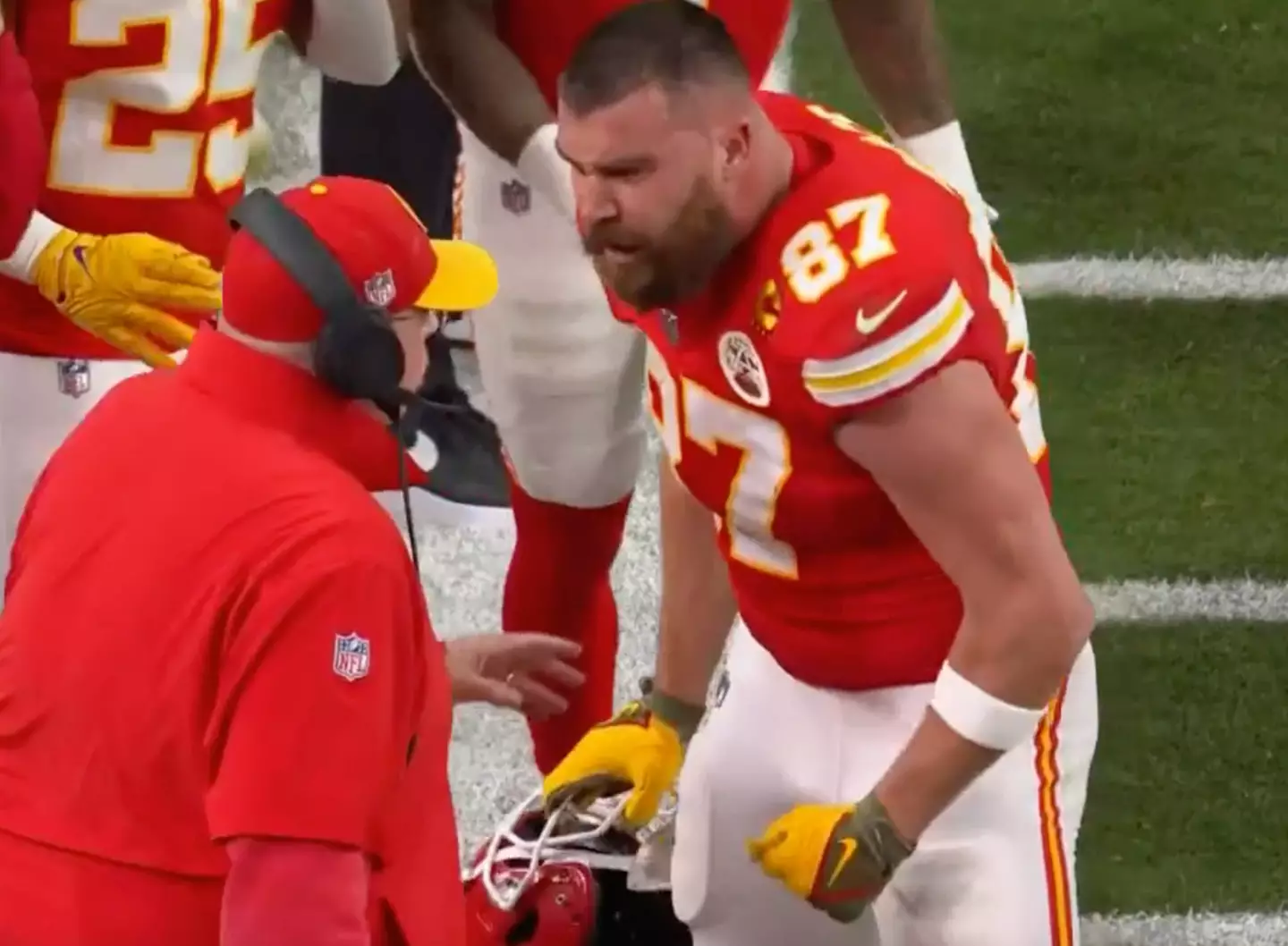 James said Kelce displayed 'real anger'.