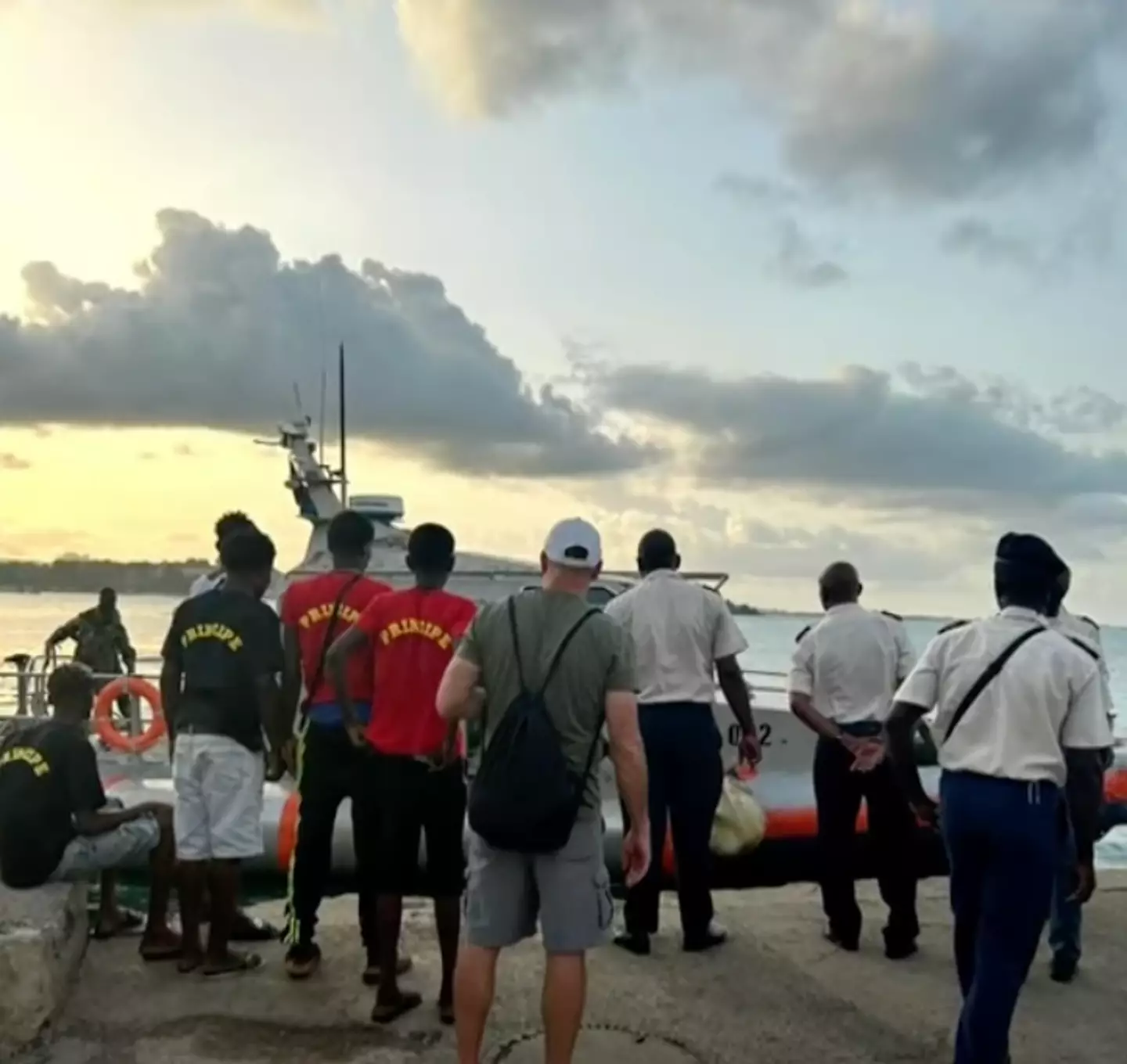 The coast guard tried to help but the Campbells claim they were denied entry.