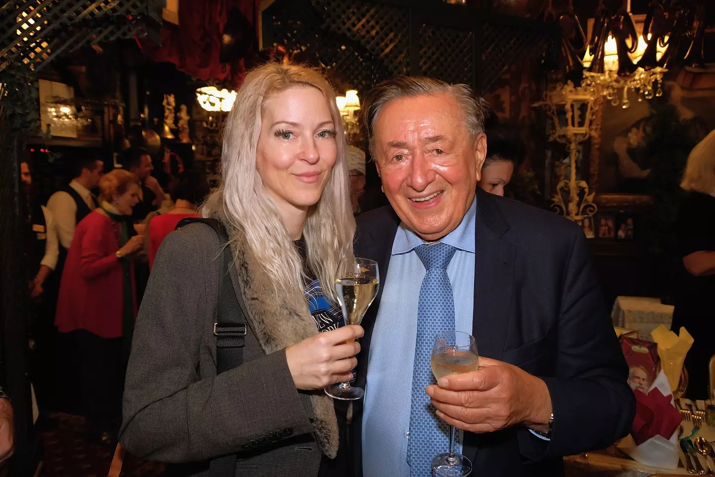 Richard Lugner, seen with his wife Simone Reiländer, has died. (Manfred Schmid/Getty Images)