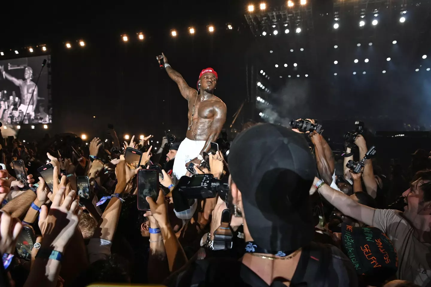 Da Baby performs during Rolling Loud Music Festival held at Hard Rock Stadium on July 25, 2021 in Miami Gardens, Florida.
