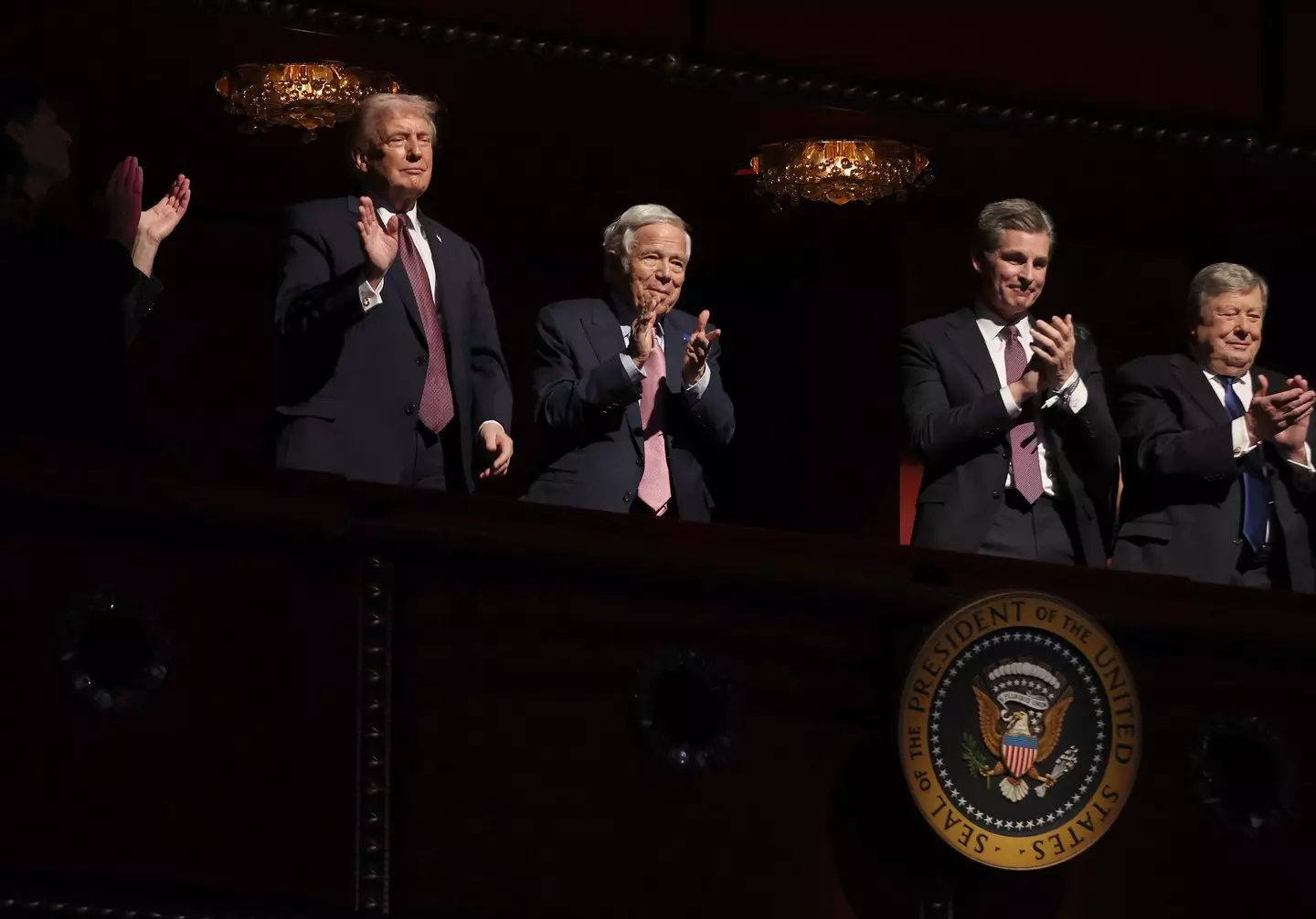 Robert Kraft made an appearance alongside Donald Trump at the screening of 'Melania' (Samuel Corum/Getty Images)