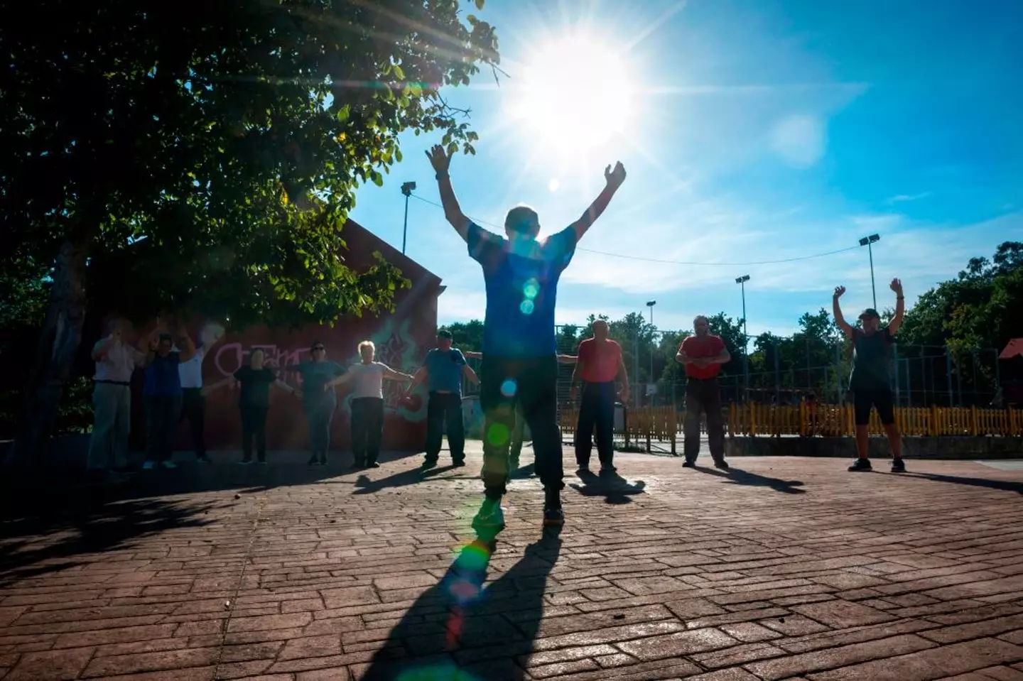 The advice could include encouraging patients to join a local walking group (MIGUEL RIOPA/AFP via Getty Images)