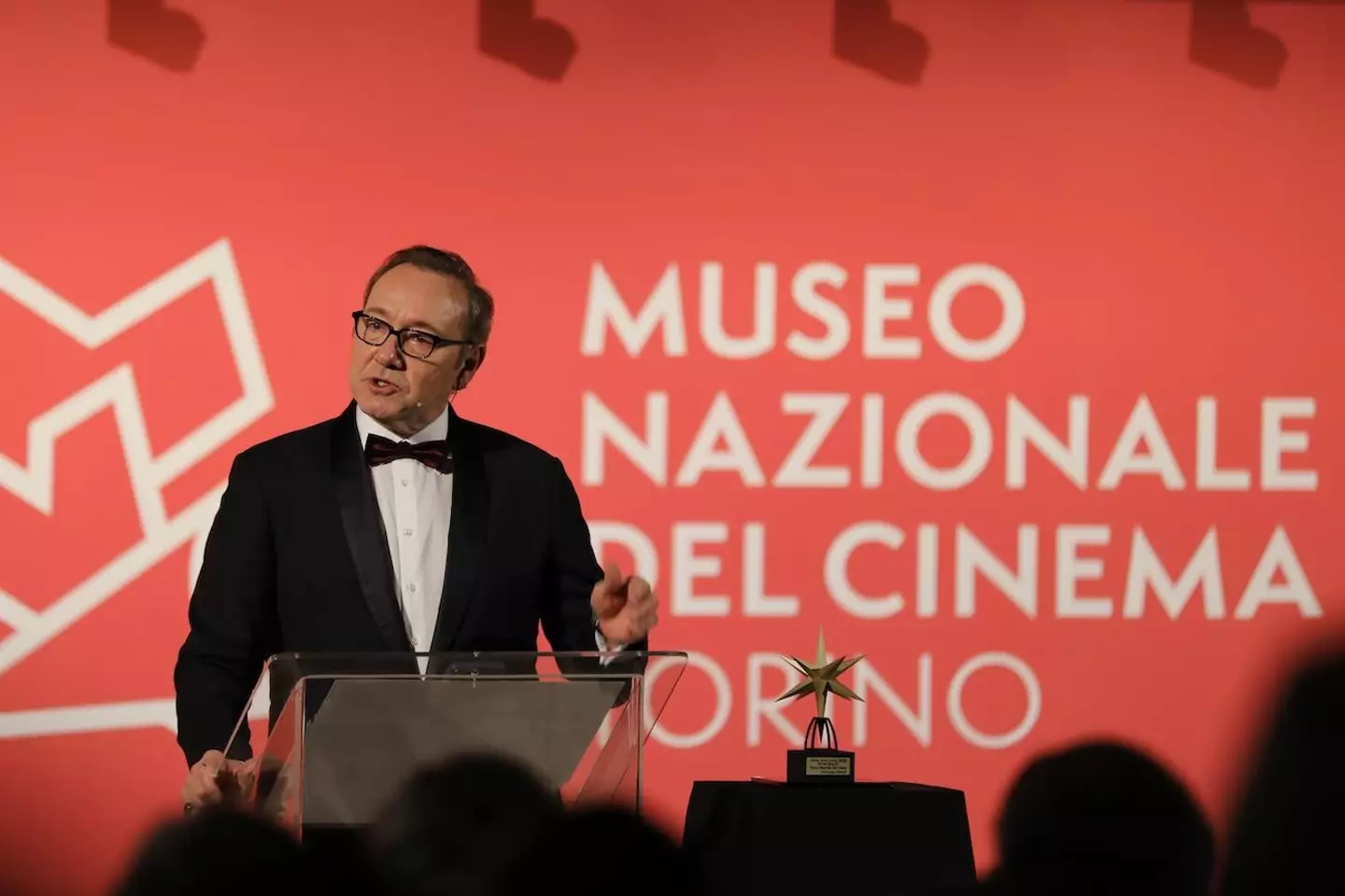 Amid a string of sexual misconduct accusations, Kevin Spacey has thanked an Italian museum for having 'the balls' to invite him to the awards ceremony.