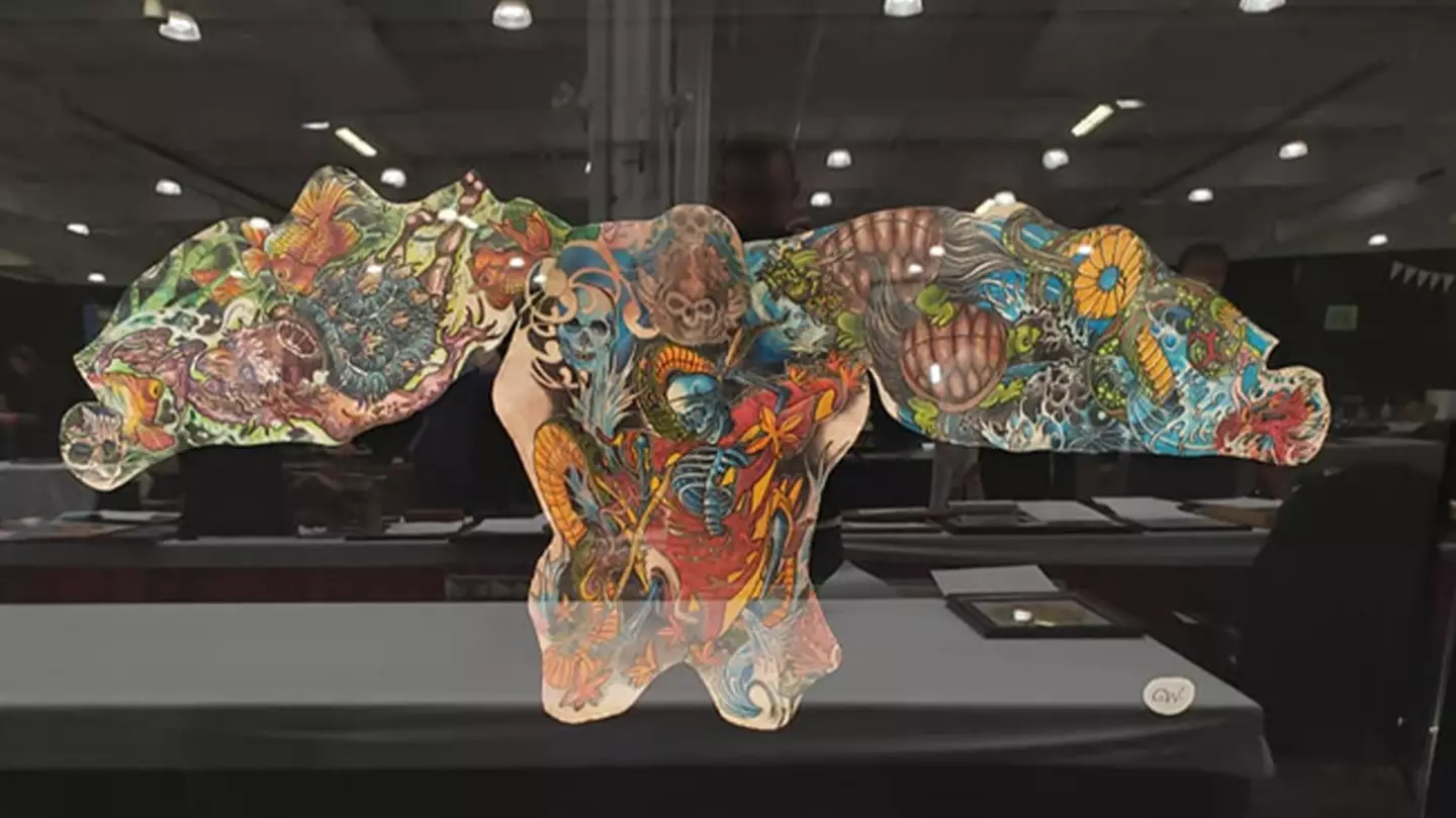 People Are Preserving Their Dead Relatives' Tattoos To Turn Them Into Art