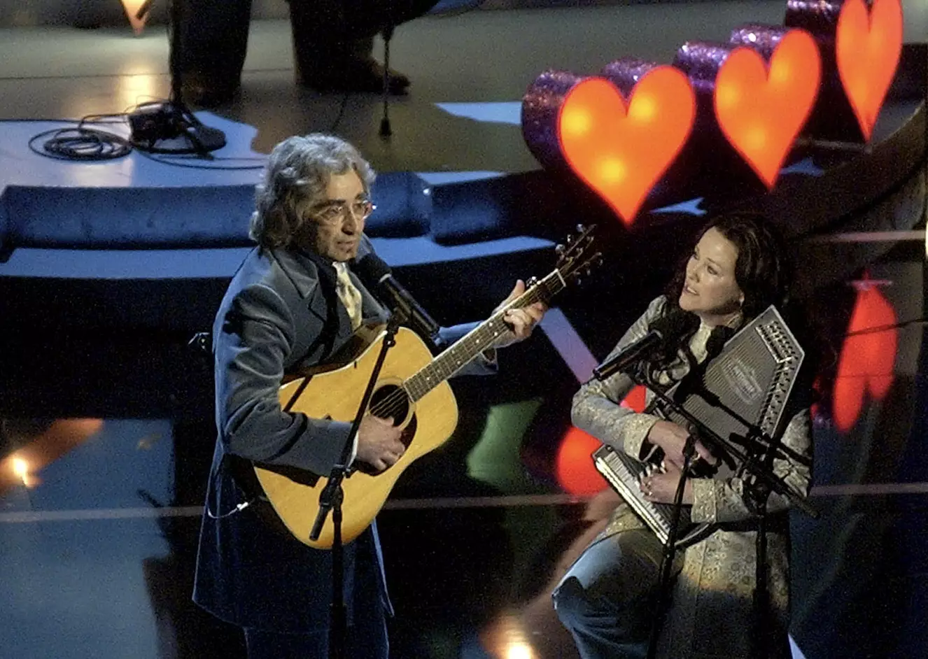 Catherine O'Hara and Eugene Levy starred alongside each other in A Mighty Wind (M. Caulfield/WireImage)