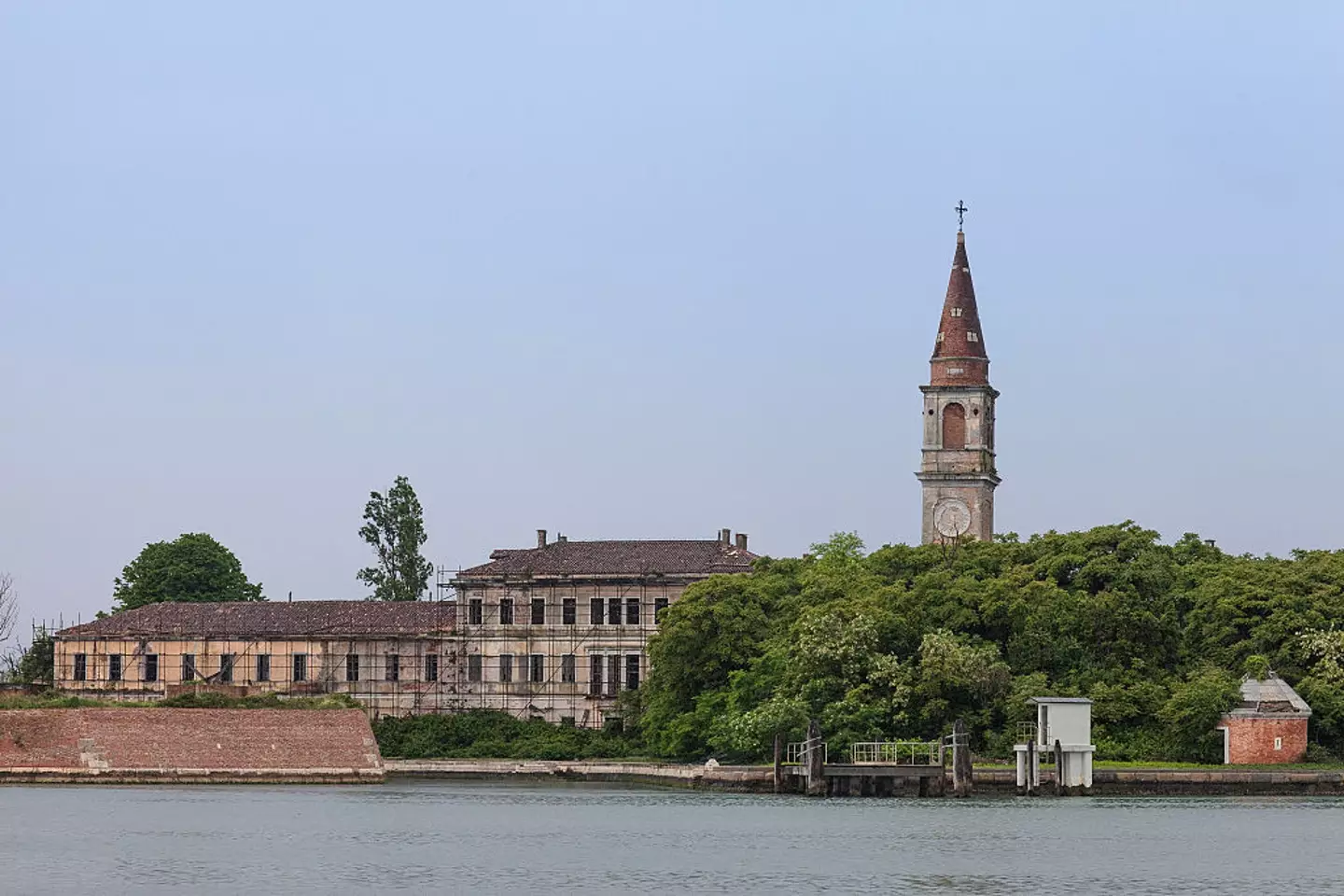 The 19th century Venetian geriatric hospital on Poveglia island in the Venice lagoon, Italy (Marco Di Lauro/Getty Images