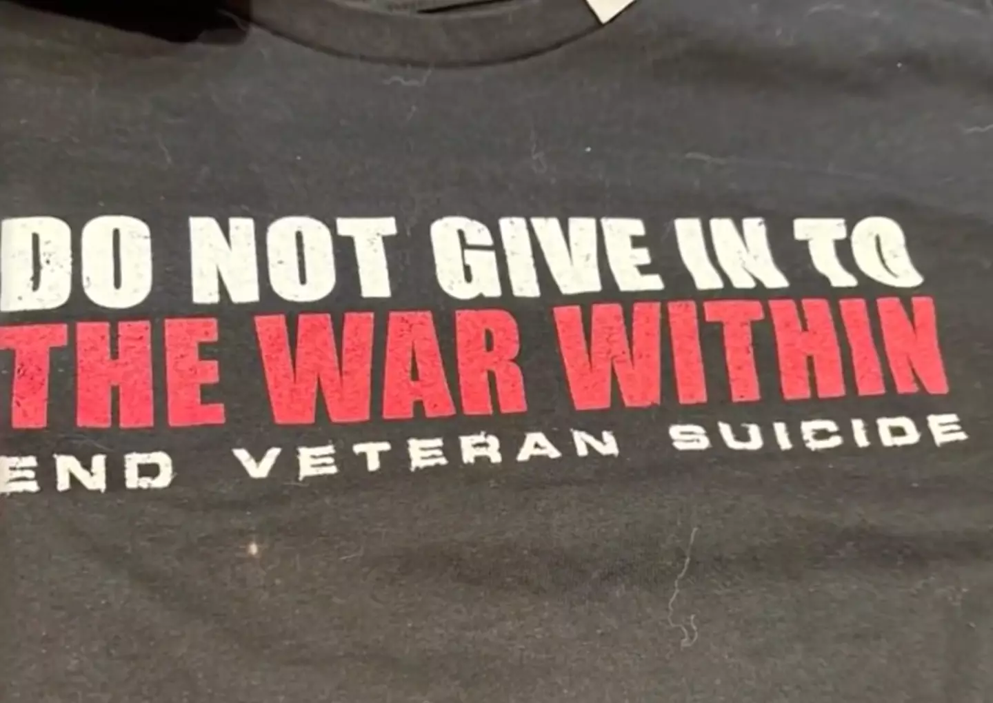 Banks' shirt held a powerful message about soldiers and suicide (NBC)