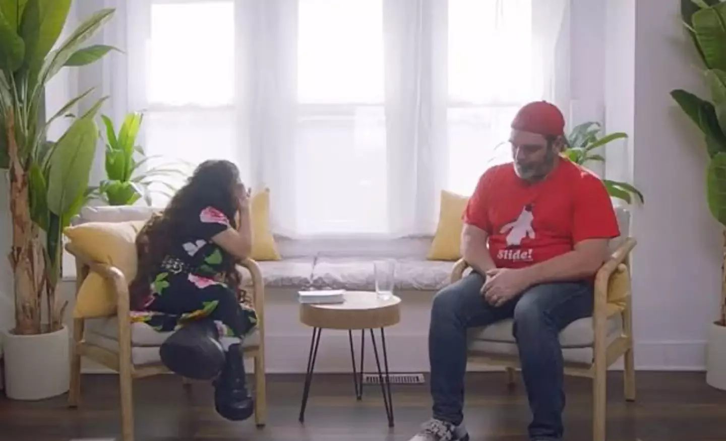 The exchange was certainly awkward.