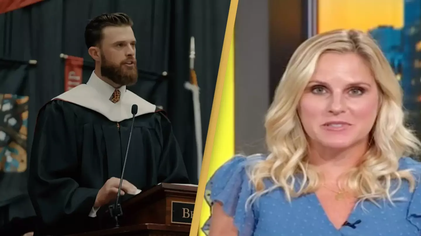 ‘Entitled’ Harrison Butker slammed by sports anchor after misogynistic graduation speech