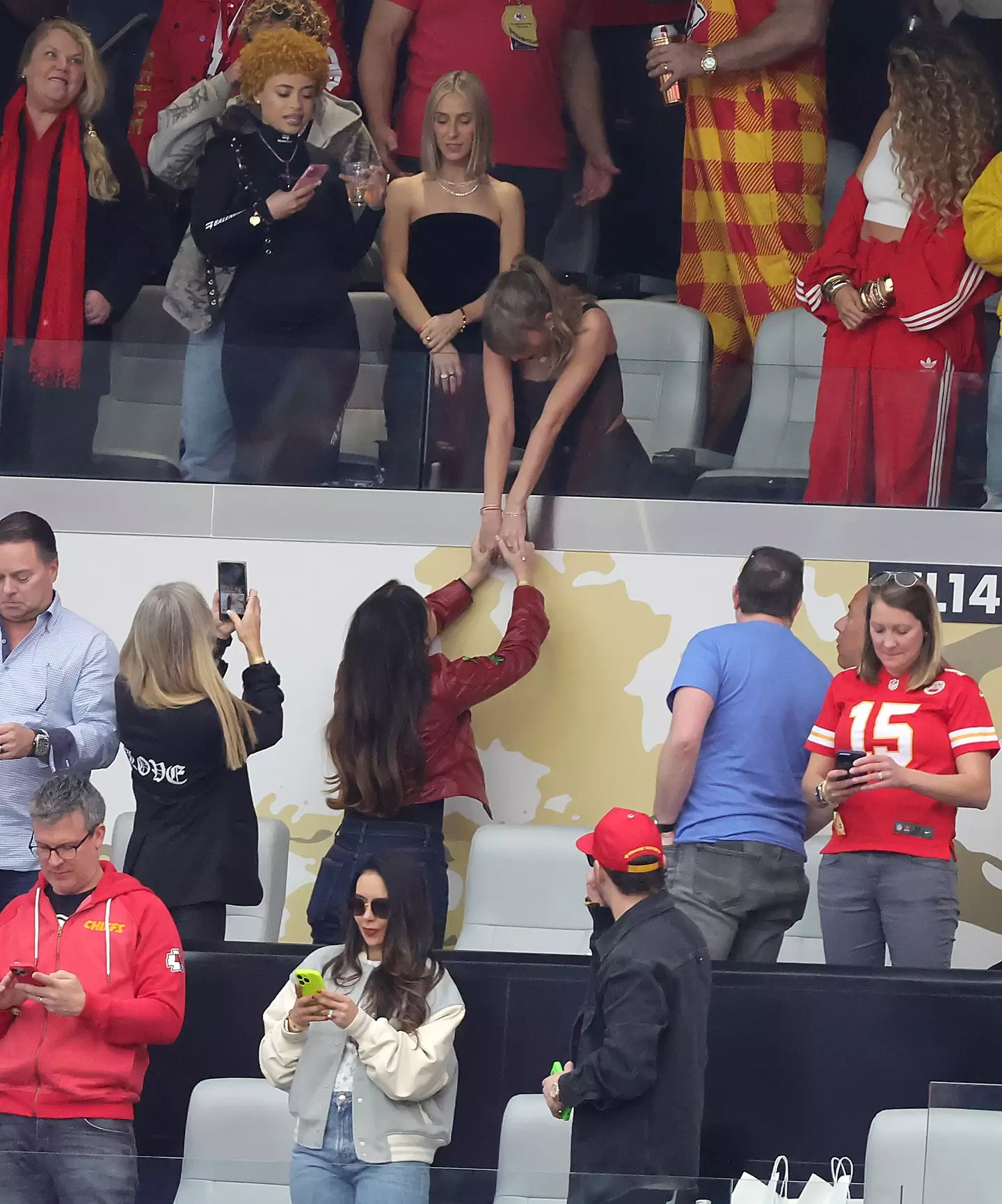 Fans queried why Lana Del Rey wasn't originally sitting in Taylor Swift's VIP box.