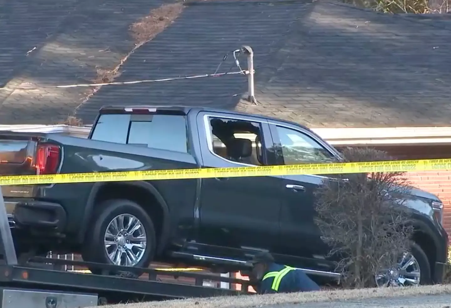 The couple heard the alarm from their pickup truck going off (Fox5 Atlanta)