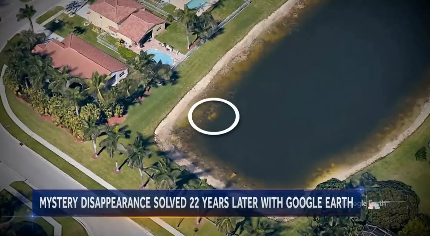 The car was spotted by a Google Earth user. (NBC News)