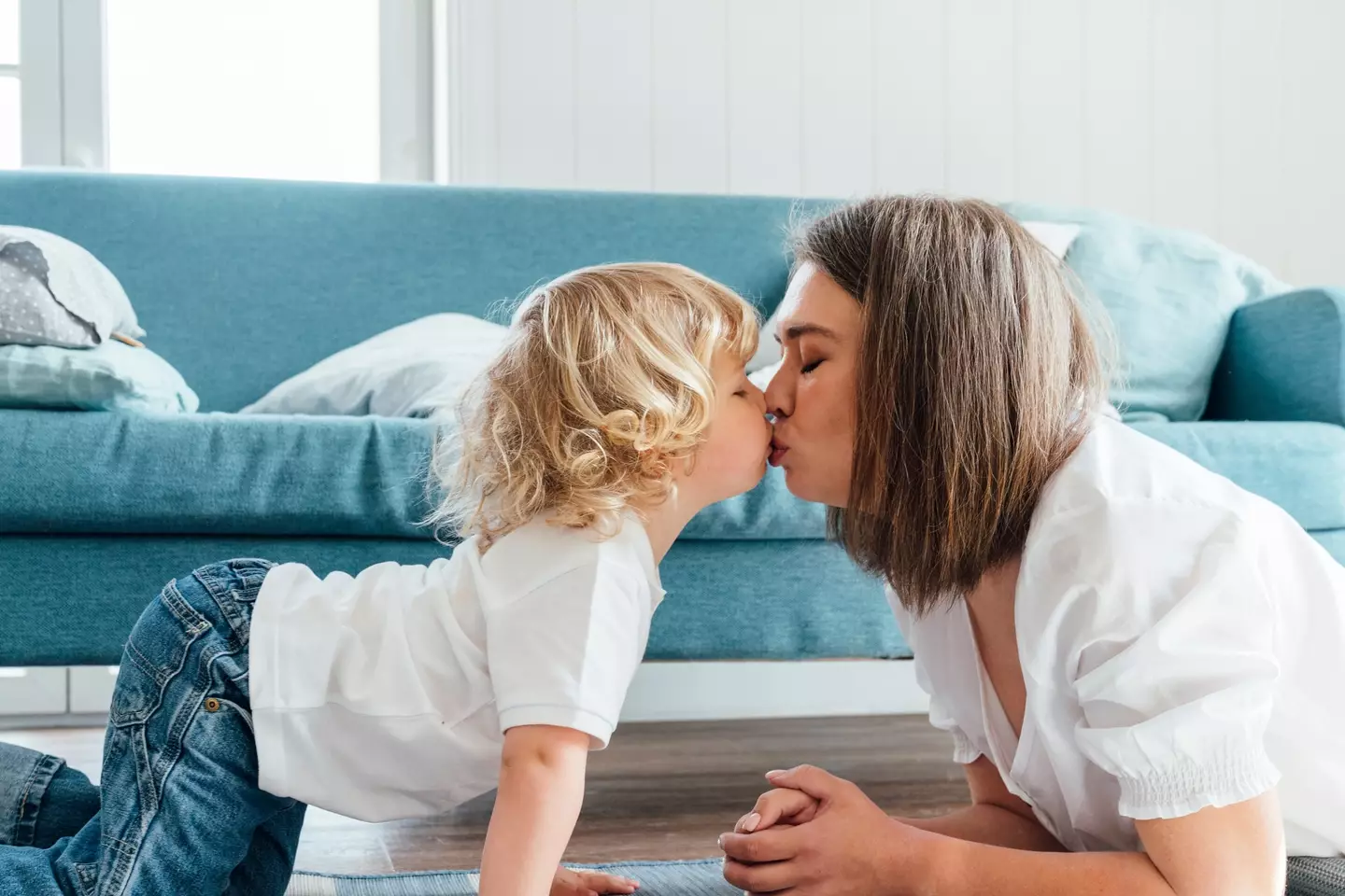 Tom said he would carry on kissing his son on the lips (Getty Stock Photo)