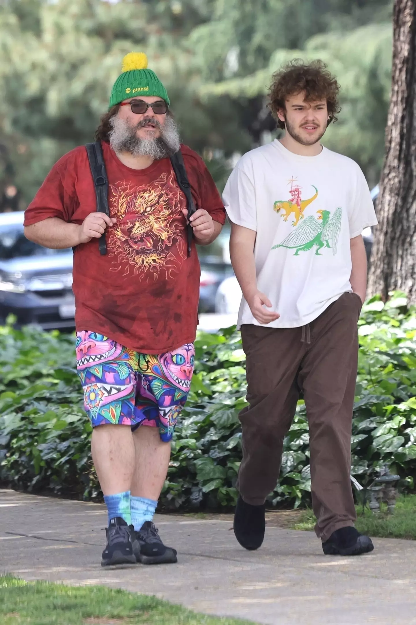 Jack Black and his son were seen out in LA earlier this month.