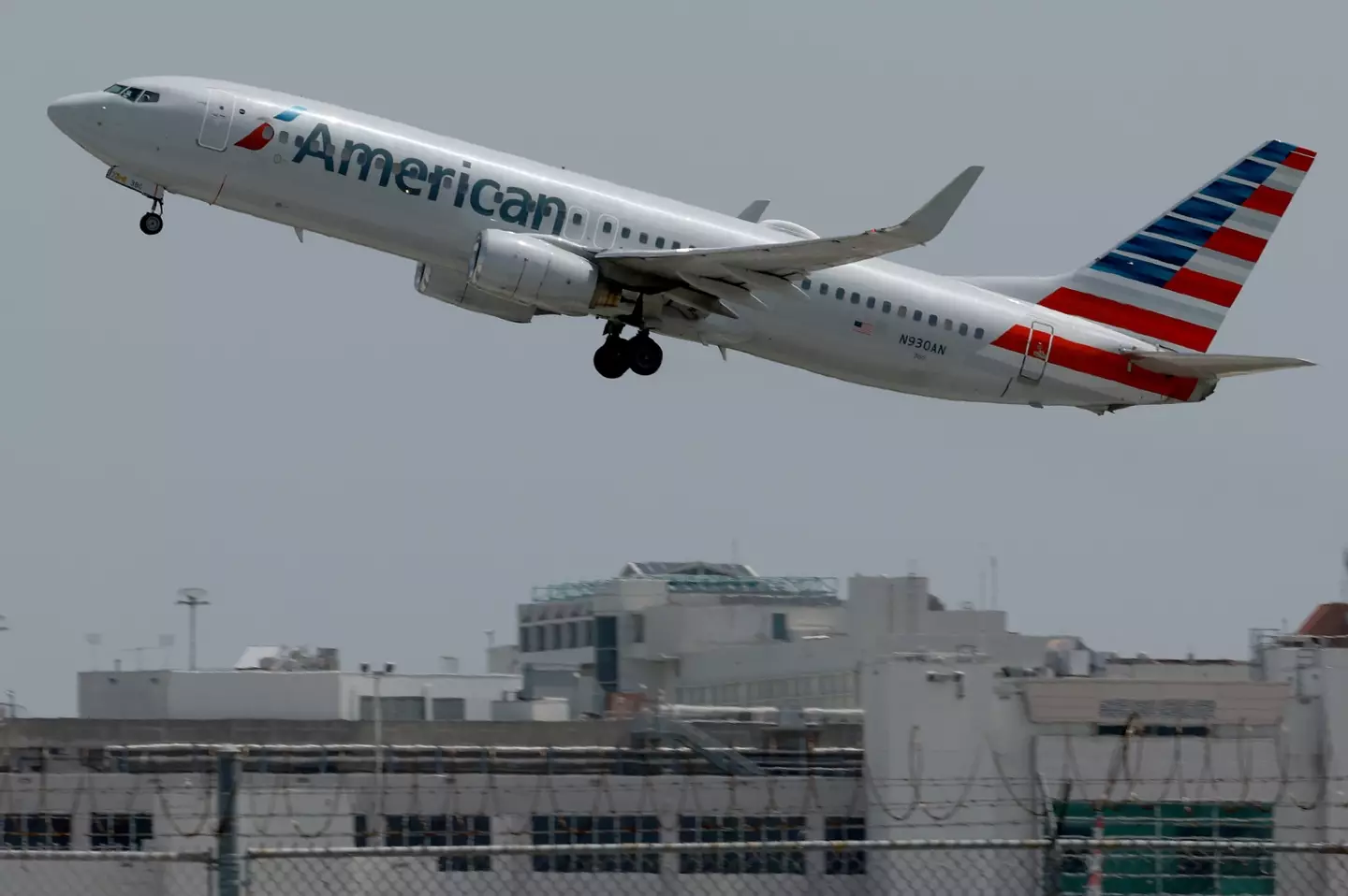 The American Airlines flight had just left Los Angeles.