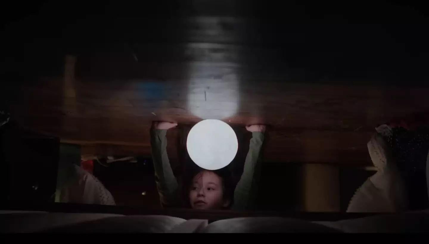 Kid, this is a horror movie, don't dramatically check to see if there's something under your bed.