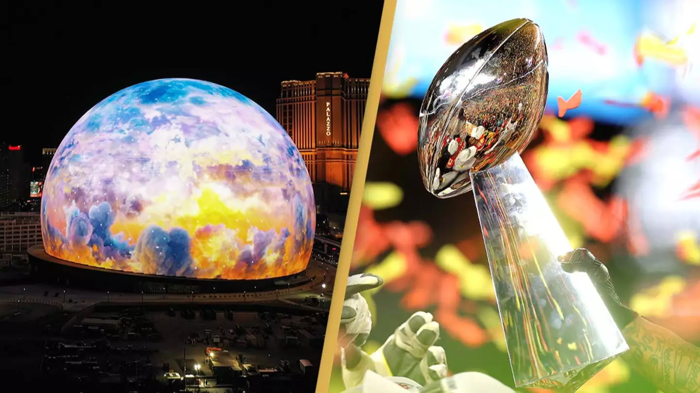 Insane amount it costs to advertise on Las Vegas Sphere during Super Bowl week