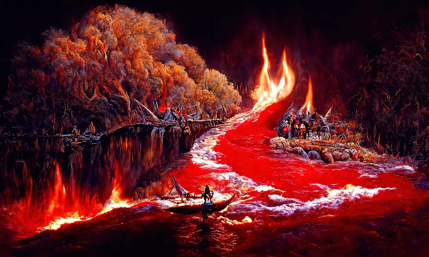 It's a shame that most artistic depictions of hell can't help but make it look really awesome.
