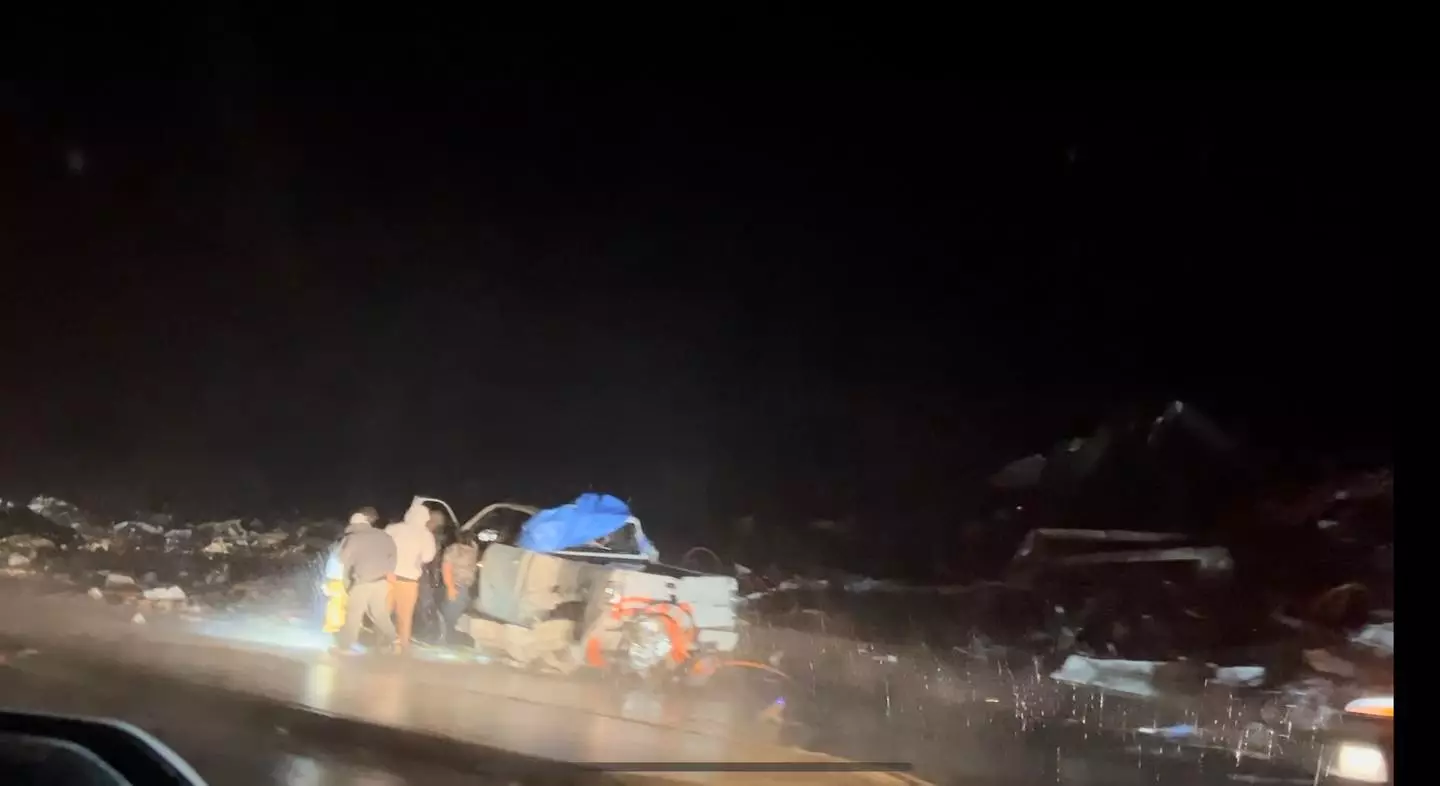 Locals have been asked to remain indoors where possible.