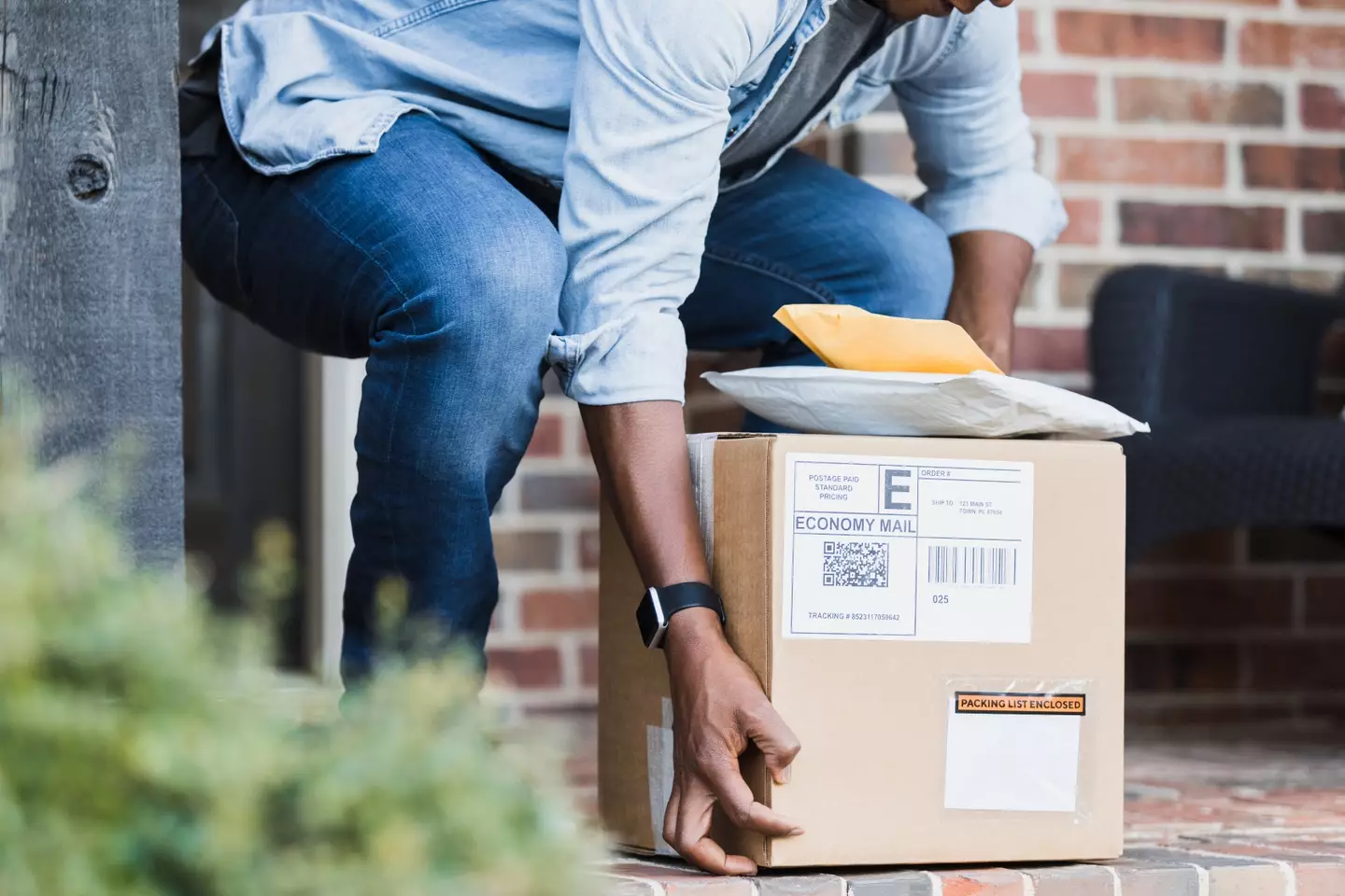 Thieves stealing parcels from doorsteps sadly isn't uncommon.