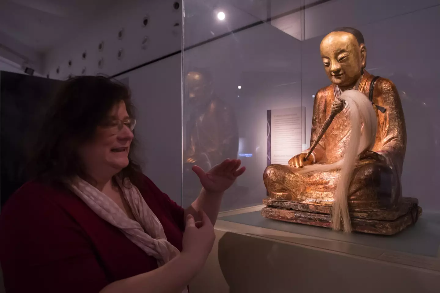 The statue of the Buddha which contained the mummified body.