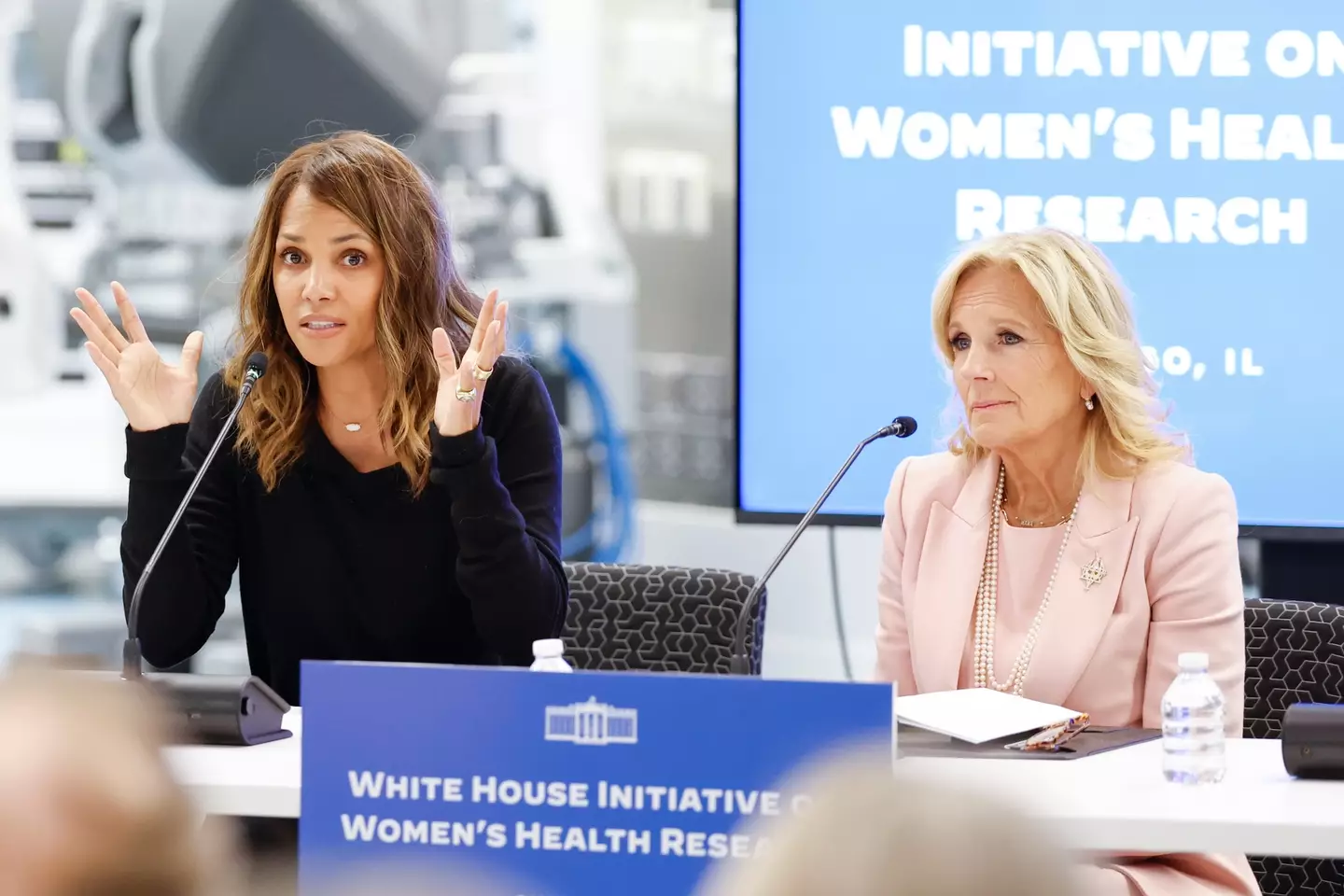 The actress discussed menopause alongside First Lady Jill Biden.