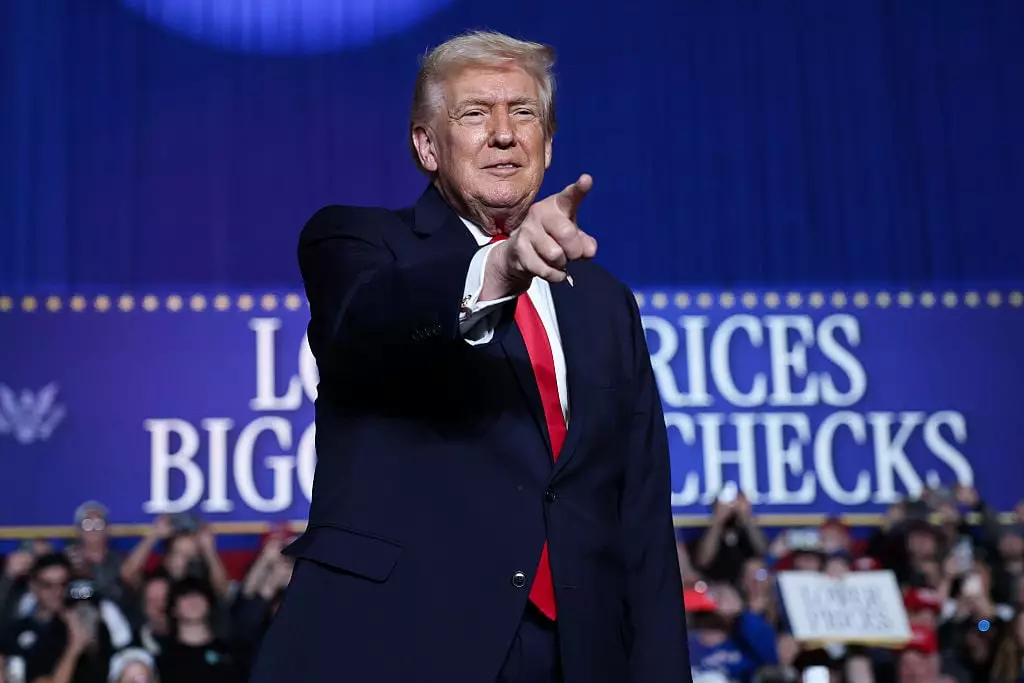 Donald Trump's approval rating has been revealed (Photo by Win McNamee/Getty Images)