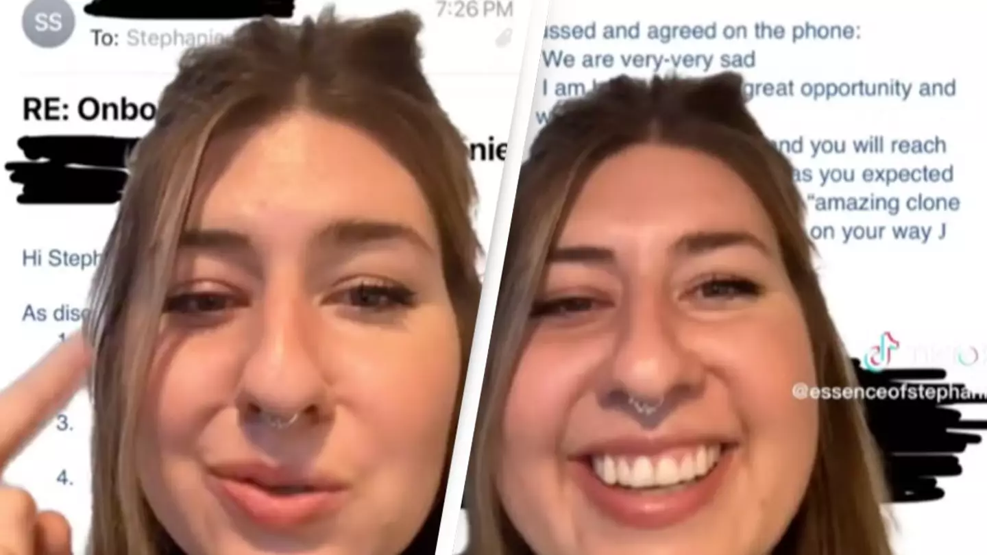 Woman shares 'green flag' email she was sent by company after turning down job offer