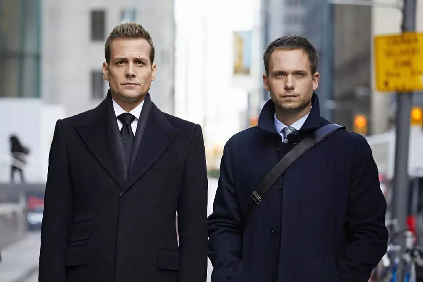 Gabriel Macht (left) and Patrick J. Adams (right) in Suits.