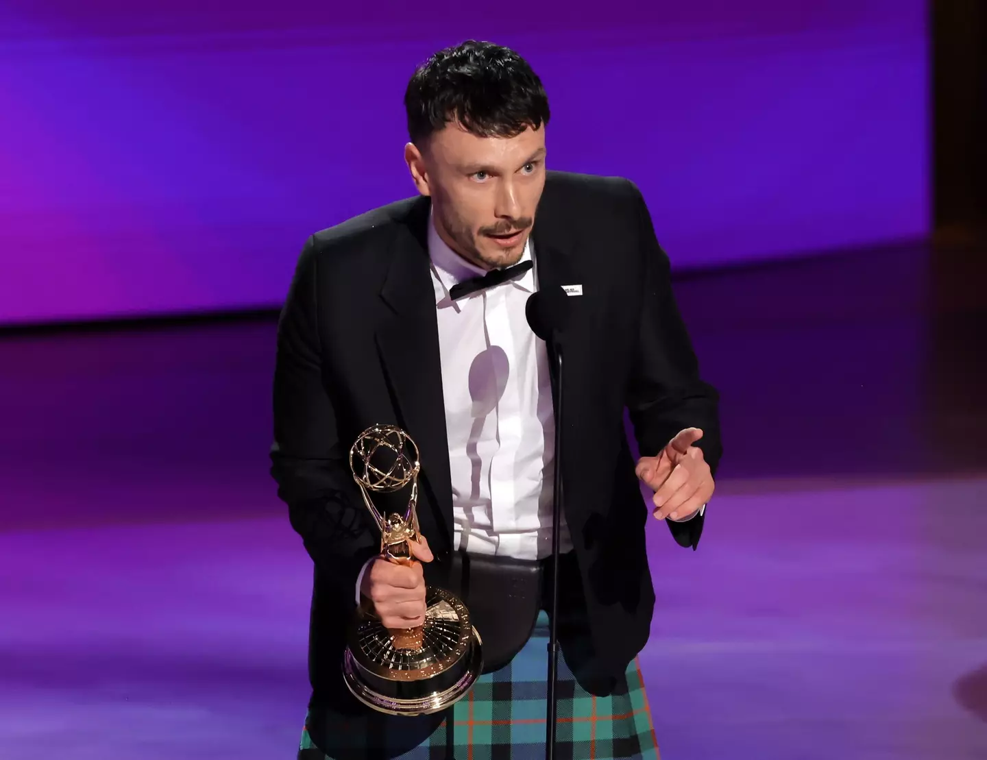 Gadd won three Emmy awards tonight for Baby Reindeer. (Kevin Winter/Getty Images)