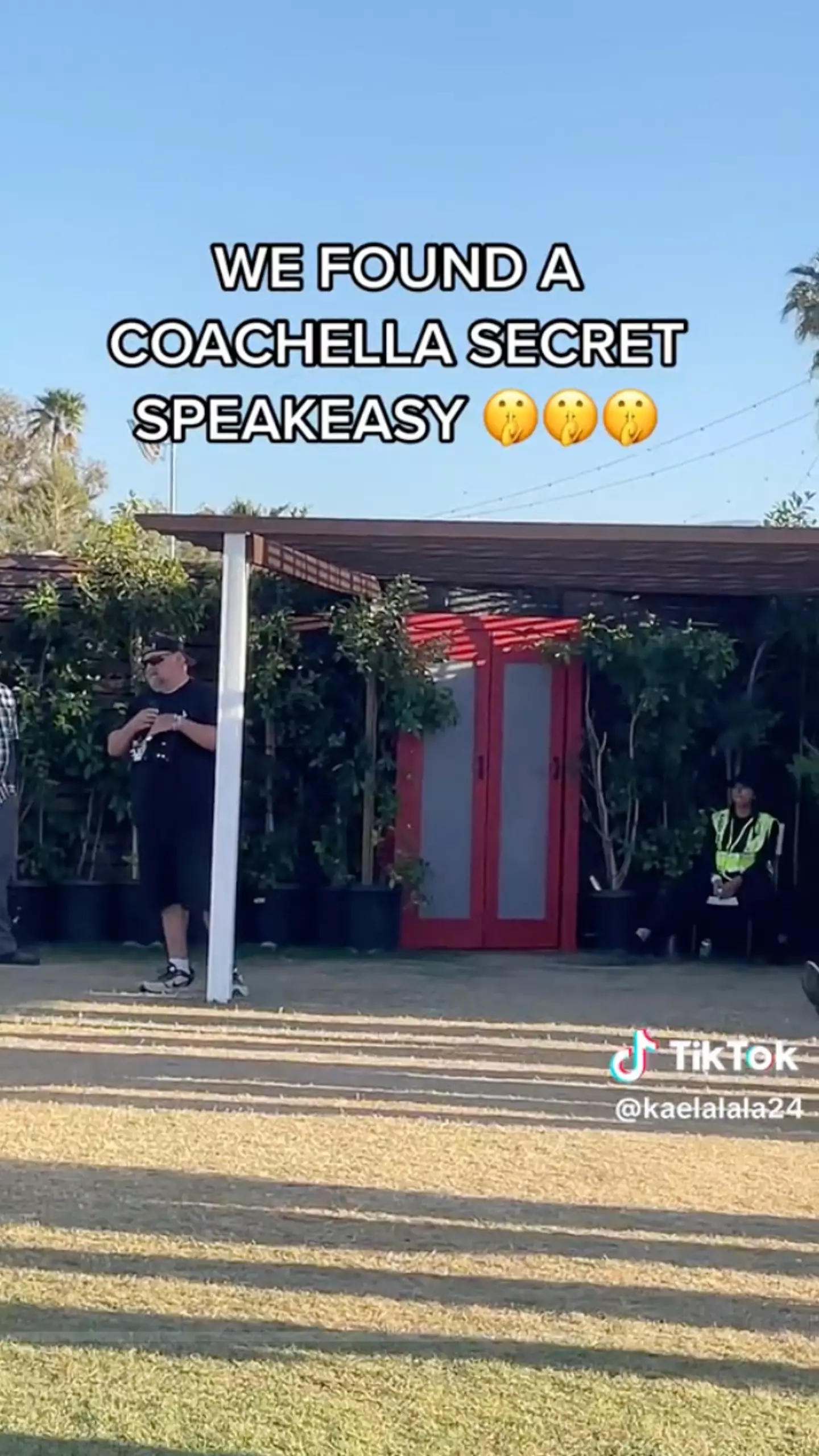 The TikToker found a hidden speakeasy at Coachella.