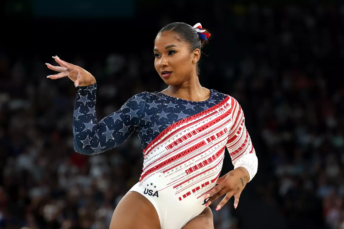 Jordan Chiles has lost her bronze medal. (Naomi Baker/Getty Images)