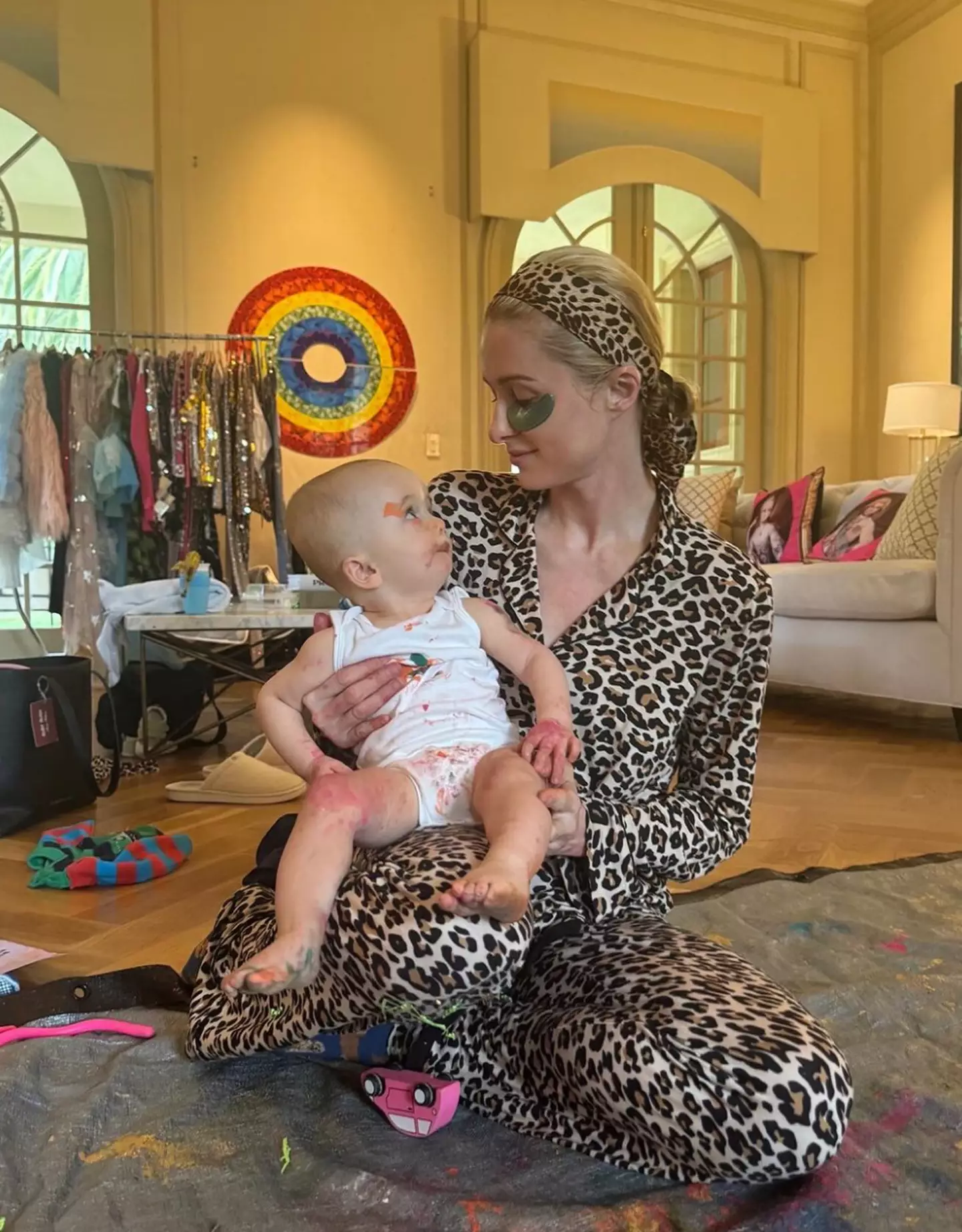 Paris welcomed little Phoenix earlier this year.