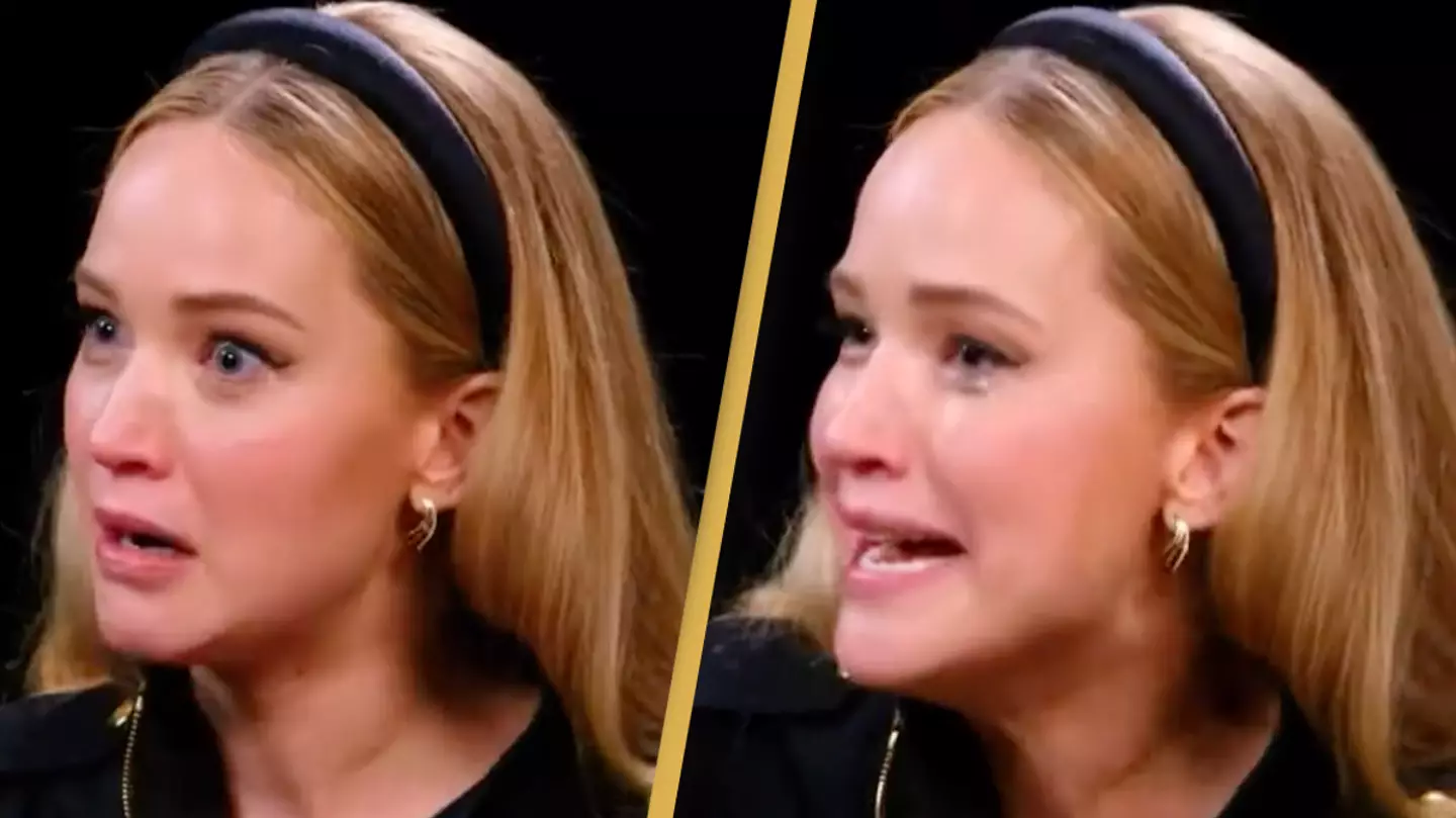 Jennifer Lawrence ‘what do you mean’ moment on Hot Ones becomes instant meme