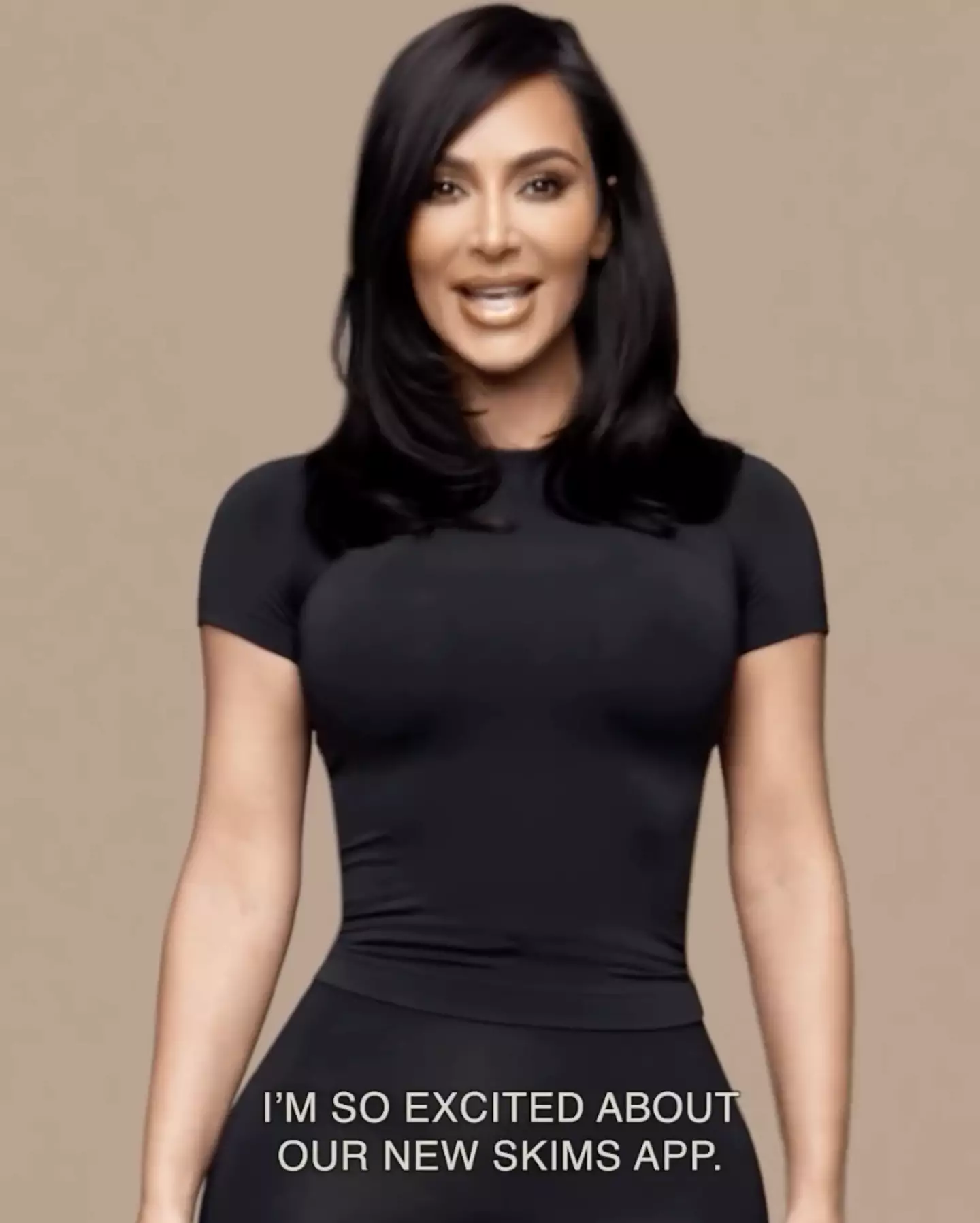 Viewers called attention to Kim's voice in the ad. (Instagram/@kimkardashian)