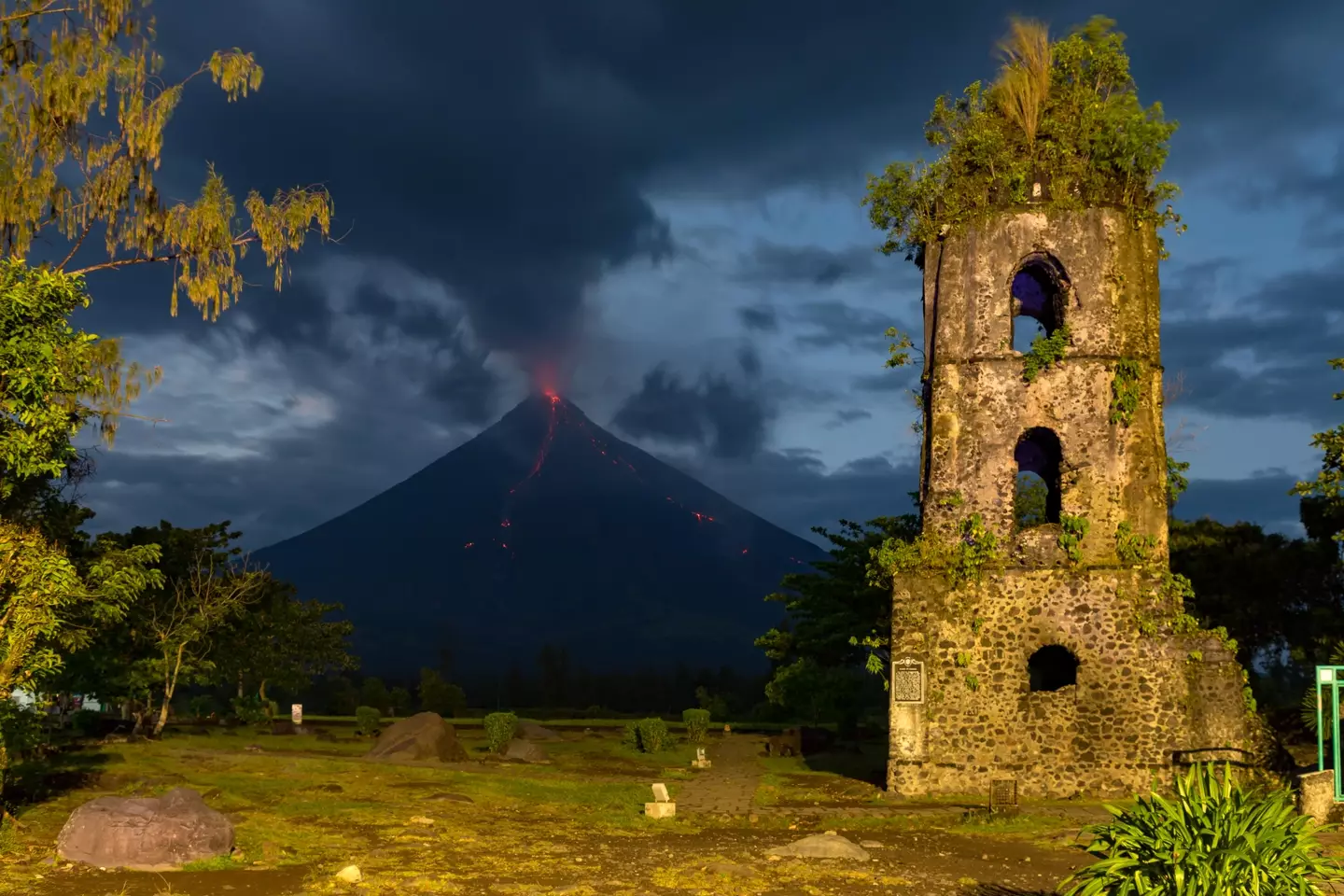 Mayon Volcano last erupted in 2018.
