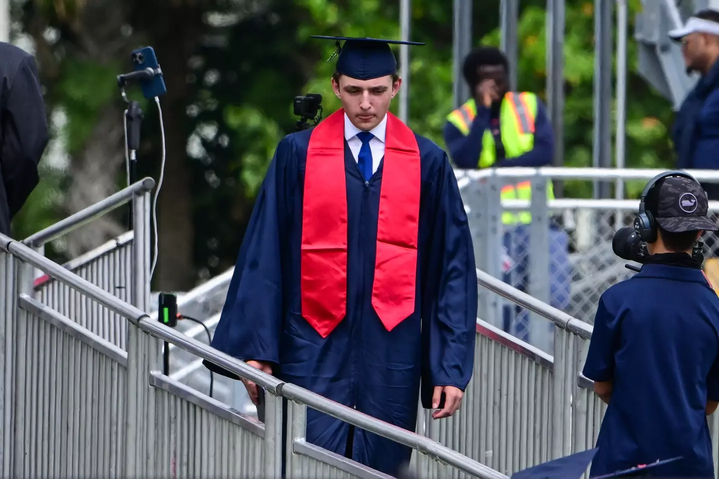 Barron Trump, 18, graduated from Oxbridge Academy last year (GIORGIO VIERA/AFP via Getty Images)