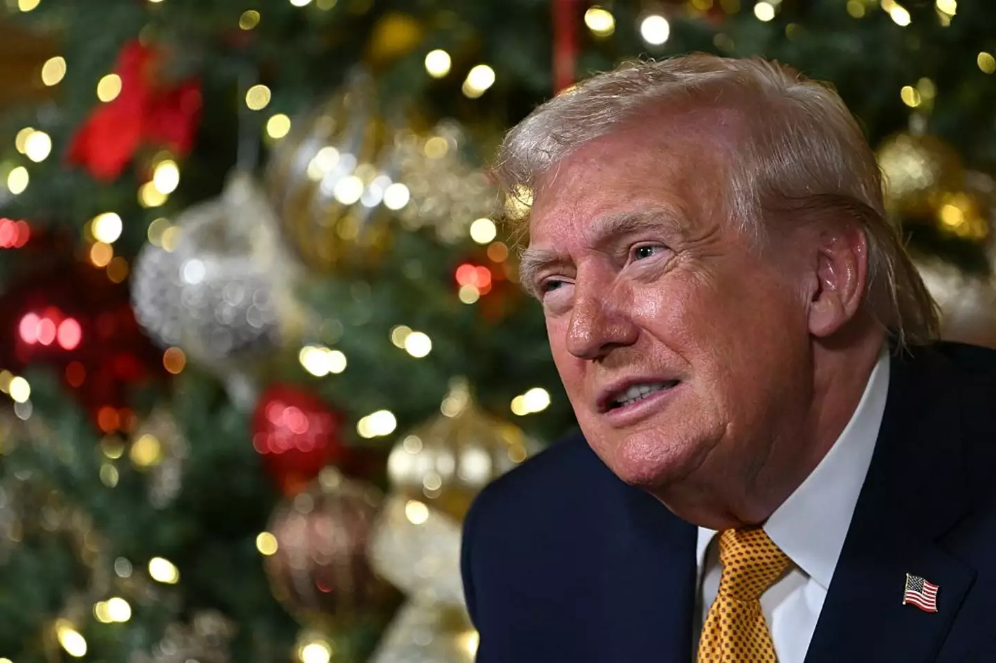 The president posted to Truth Social on Christmas Day (ANDREW CABALLERO-REYNOLDS / AFP via Getty Images)