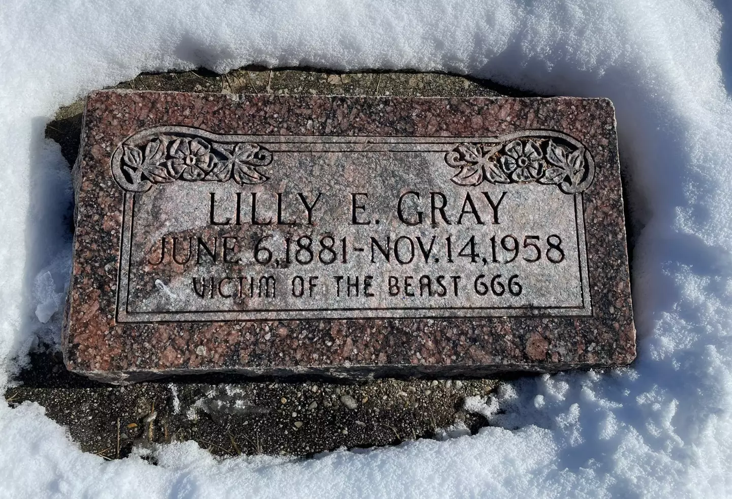 Lilly Gray's husband was the one to order the graveston.
