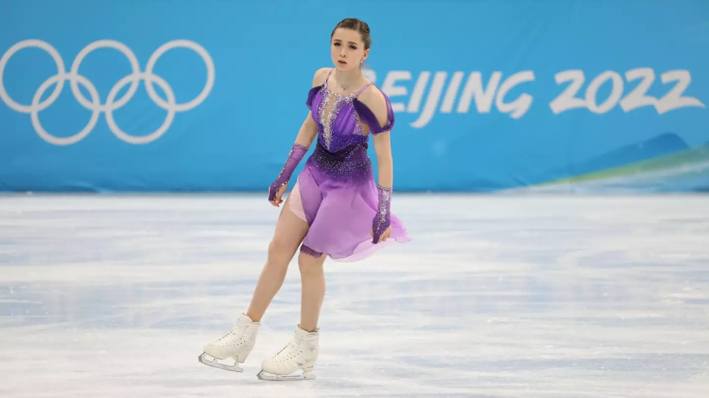 Kamila Valieva competes in the Women's Single Skating.