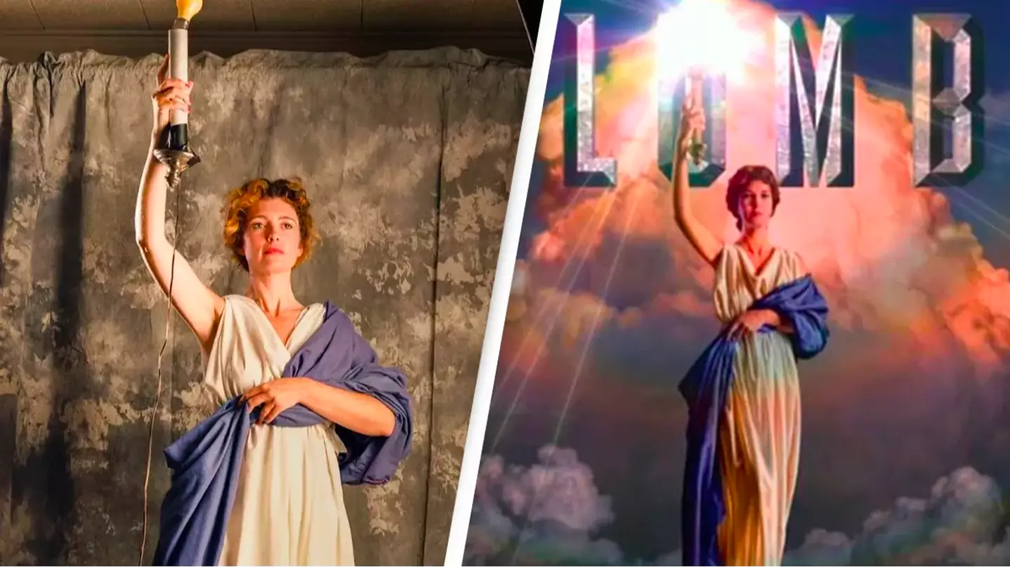 Woman who modelled for iconic Columbia Pictures logo had to compromise with  random props