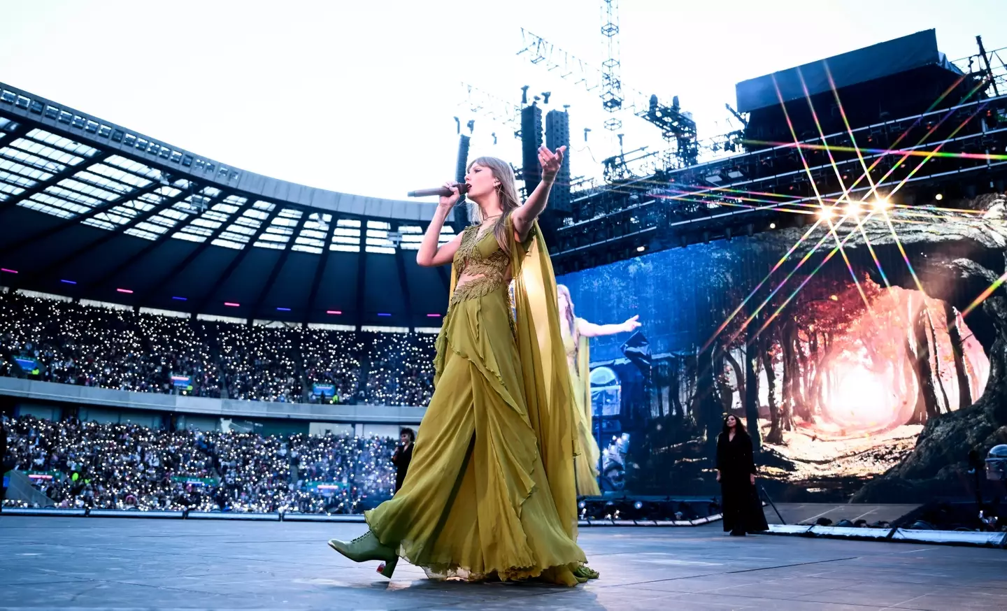 Taylor Swift reportedly stopped her Eras Tour show on 8 June three times (Gareth Cattermole/TAS24/Getty Images for TAS Rights Management)