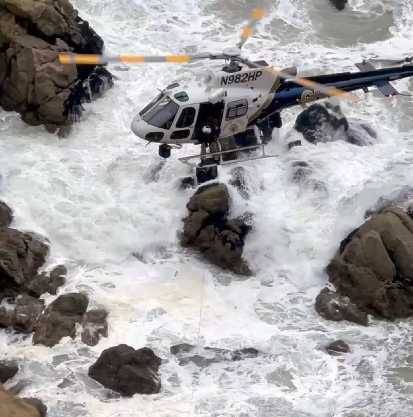 People were amazed that the family-of-four survived the ordeal. (San Mateo County Sheriff's Office)