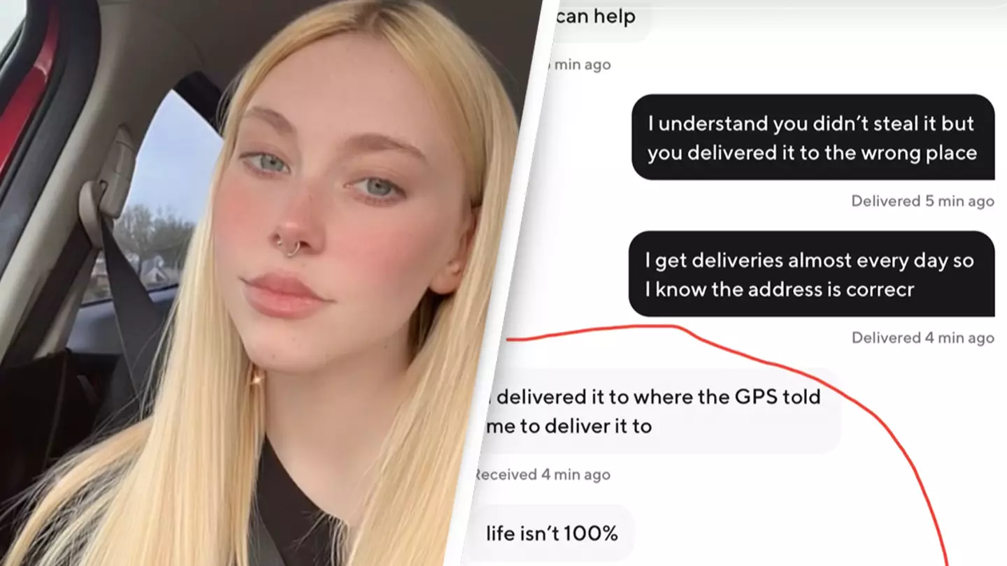 People shocked by DoorDash driver's response after customer calls them out for delivering to wrong address