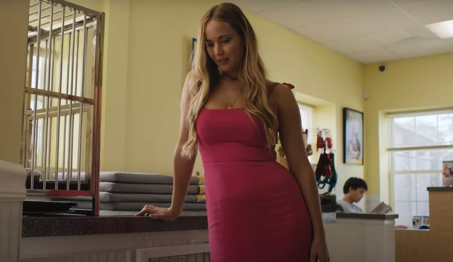 Jennifer Lawrence's raunchy comedy trailer has gained millions of views.